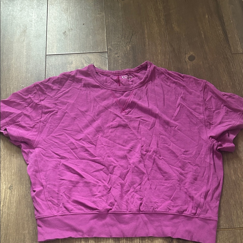 Athleta Purple Short-Sleeve Women's Top
